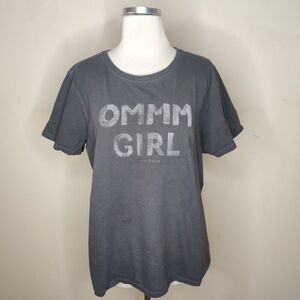 Life is Good Tee Shirt Ommm Girl Short Sleeve Classic Fit